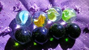Vintage Glass Marbles - Set of 8