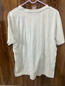 White Printed T Shirt
