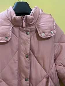 Pink Quilted Puffer Jacket