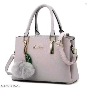 Pink Handbag with Pom-Pom Charm