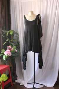 Vintage Black Dress Without Waist Belt