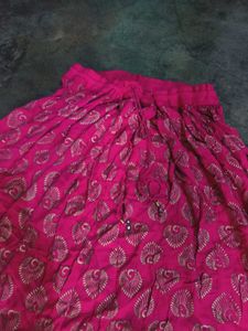 Ethnic Embroidery Rani Pink Skirt Ghagra