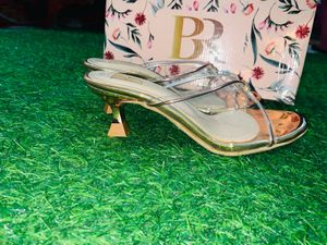 Elegant Clear Strap Heels Brand new