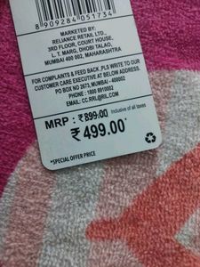 Pure cotton Towel Large Brand New