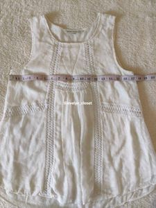 White Swiss Dot Tank