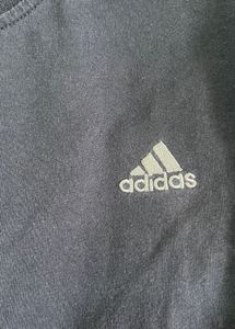 Adidas Navy 3-Stripe T-Shirt