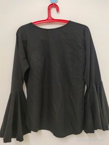 Darzi Top With Butterfly Sleeves- L