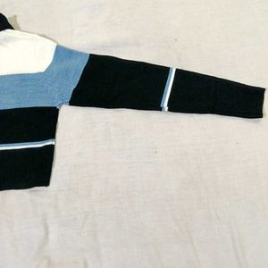 Zudio Striped Crop Sweater