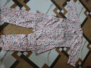 Floral Print Top &amp; Pants Set