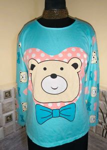 Size M/L 🎁Buy 2 Get 1 Free 🎁Cute Bear Print Top