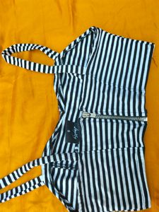 Strips Crop Top
