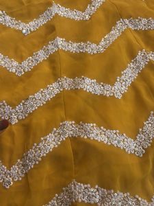 short anarkali and flared pants