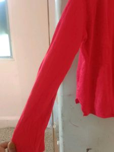 Coral Long Sleeve Top