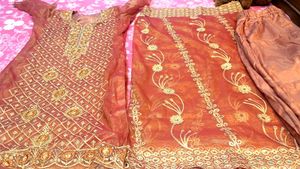 New Partywear Suit Pent With Heavy Work Dupatta
