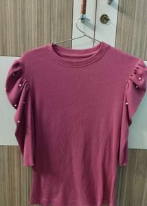 PINK KNIT TOP
