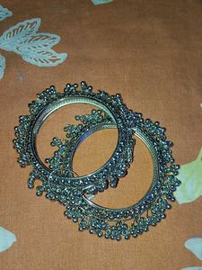 Oxidized Silver Bangles