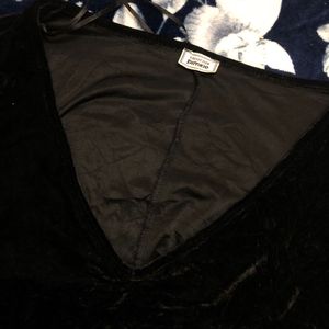 Black Velvet Long Sleeve Bodysuit