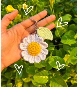 Crochet Flower Keychain(Any One)