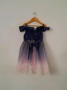 Nauti Nati Navy Blue Party Wear Dress