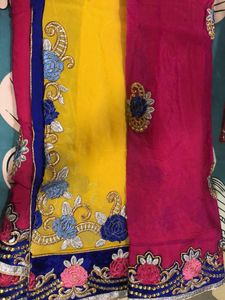 Elegant Embroidered Saree
