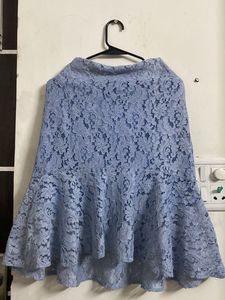 Blue Lace Skirt