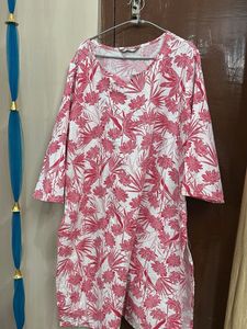 Floral Print Kurta - Frucia Pink Flowers