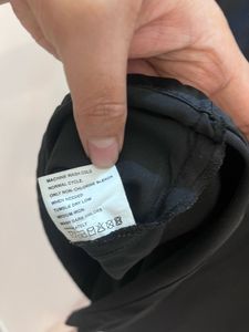 Black Midi A-Line Satin Skirt