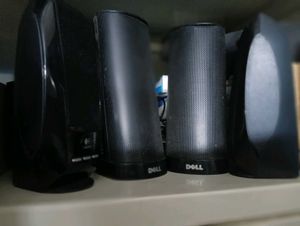 Dell and Logitech Speakers In Good Condition