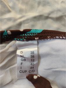 Polka Dot Brown Bikini Top