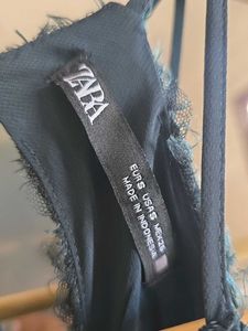 ZARA Halter Gown with Fringe - Dark Green