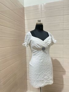 Pintresty 🌸White Eyelet Mini Dress