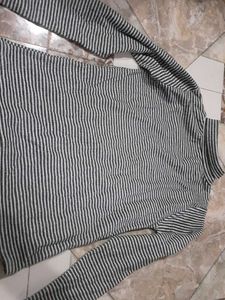Striped Turtleneck Top