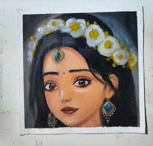 Radha Krishna oil painting canvas Artwork