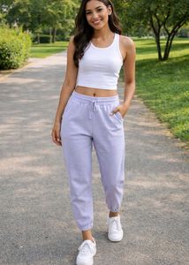 Lavender Joggers - Relaxed Fit