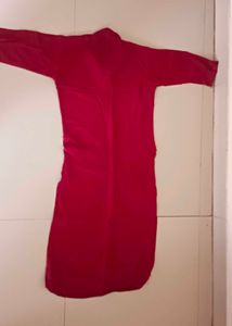 Red Velvet Kurta