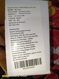 Delhi Capitals Pad 4pc , One Tisu And Paper Stand