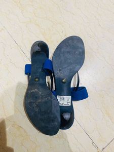 Jeans Material Toe Heels