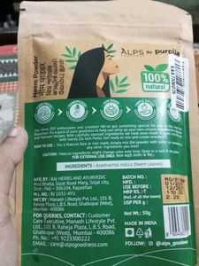 Alps Goodness Face Masks Powders