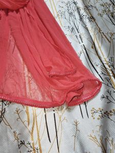Rose Pink Solid Dupatta 💓