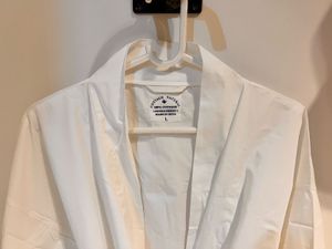 classy white robe