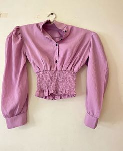 Chic Puff Sleeve Crop Top