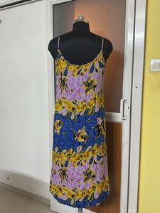 ELISA Underwater Floral Print Slip Dress