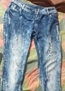 Distressed Denim Jeans