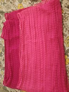 Pink Crinkle Dupatta