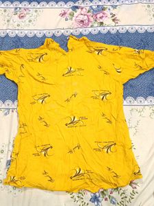 Yellow Floral Embroidered Blouse