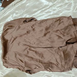 Brown Button-Down Shirt