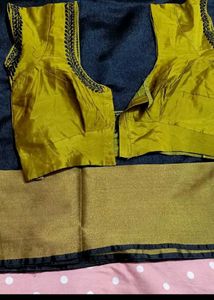 Embroidered Blouse With Saree