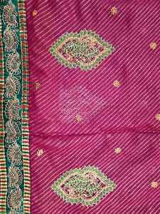 Elegant Mauve Georgette Saree with blouse