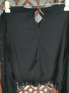 Chic Black Long Sleeve Top