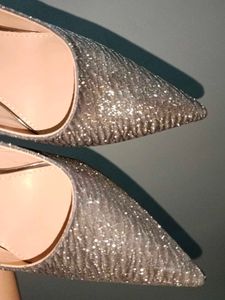 Black Shimmery Pumps